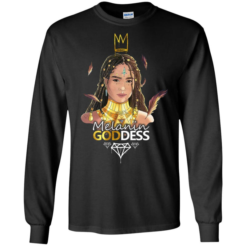 Melanin Goddess T-shirt for Black Queens CustomCat