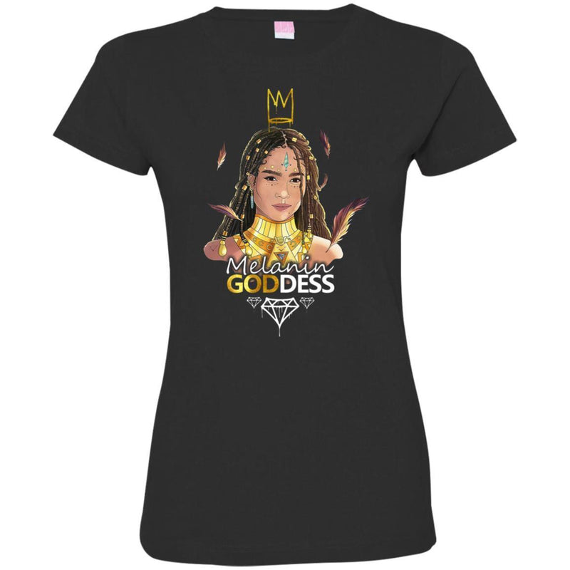 Melanin Goddess T-shirt for Black Queens CustomCat