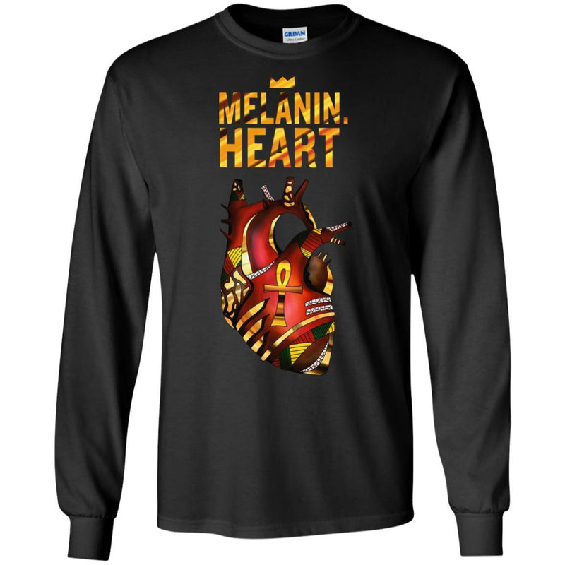 Melanin heart T-shirts CustomCat