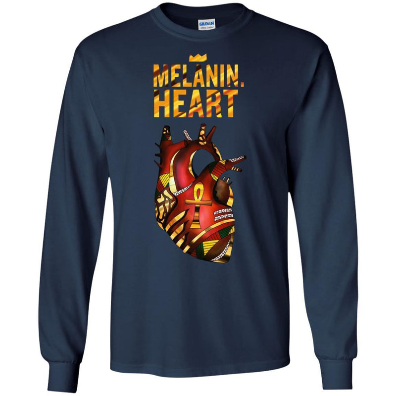 Melanin heart T-shirts CustomCat