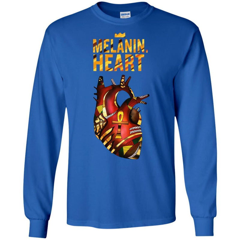 Melanin heart T-shirts CustomCat