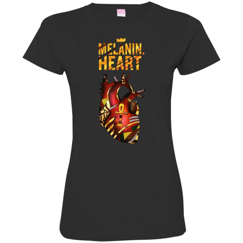 Melanin heart T-shirts CustomCat