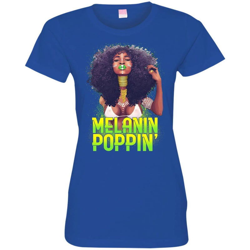 Melanin Popping T-shirt For Queen CustomCat