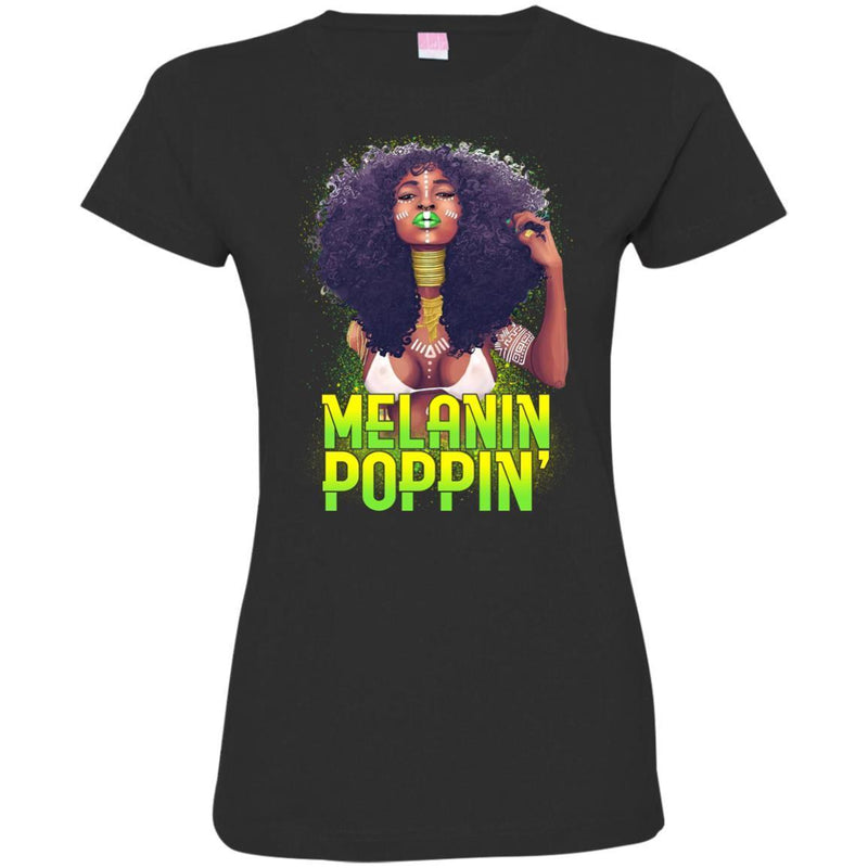 Melanin Popping T-shirt For Queen CustomCat