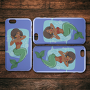 Mermaid African American Lady Mermaid iPhone Case teelaunch