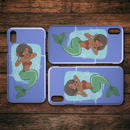 Mermaid African American Lady Mermaid iPhone Case teelaunch
