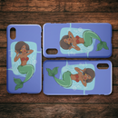 Mermaid African American Lady Mermaid iPhone Case teelaunch