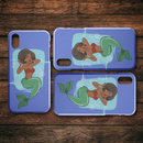 Mermaid African American Lady Mermaid iPhone Case teelaunch