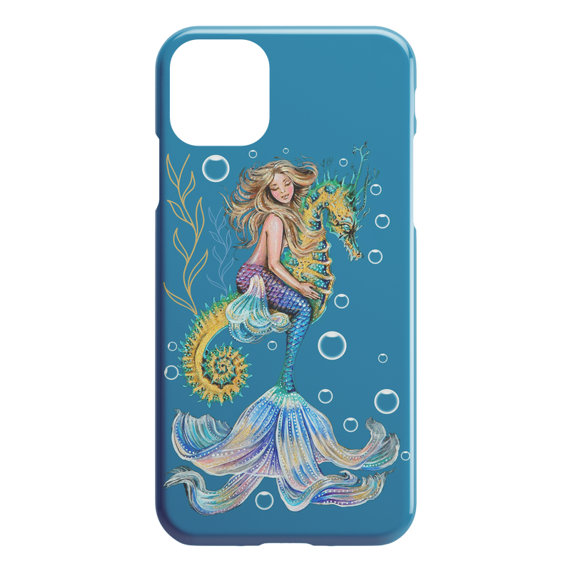 Mermaid And Seahorse Under Sea iPhone Case teelaunch