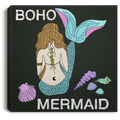 Mermaid Canvas - Boho Mermaid Canvas Wall Art Decor