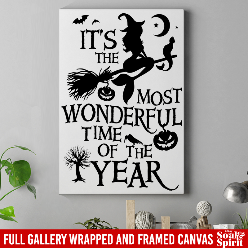 Mermaid Canvas - It's The Most Wonderful Time Of The Year Canvas Wall Art Decor