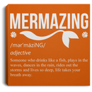 Mermaid Canvas - Mermazing Define Drinks Like A Fish Mermaids Canvas Wall Art Decor