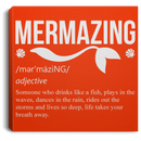 Mermaid Canvas - Mermazing Define Drinks Like A Fish Mermaids Canvas Wall Art Decor