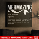 Mermaid Canvas - Mermazing Define Drinks Like A Fish Mermaids Canvas Wall Art Decor