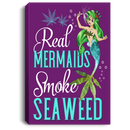 Mermaid Canvas - Real Mermaids Smoke Seaweed Canvas Wall Art Decor