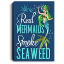 Mermaid Canvas - Real Mermaids Smoke Seaweed Canvas Wall Art Decor