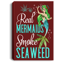 Mermaid Canvas - Real Mermaids Smoke Seaweed Canvas Wall Art Decor