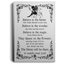 Mermaid Canvas Wall Art Decor - Believe In The Fairies Wonder Magic Mermaid Canvas