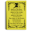 Mermaid Canvas Wall Art Decor - Believe In The Fairies Wonder Magic Mermaid Canvas