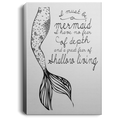 Mermaid Canvas Wall Art - I Must Be A Mermaid I Have No Fear Of Depths Mermaids
