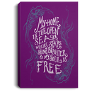 Mermaid Canvas Wall Art - My Home Is The Open Sea Stars Shine Brighter Mermaid