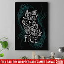 Mermaid Canvas Wall Art - My Home Is The Open Sea Stars Shine Brighter Mermaid