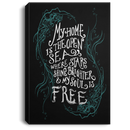 Mermaid Canvas Wall Art - My Home Is The Open Sea Stars Shine Brighter Mermaid