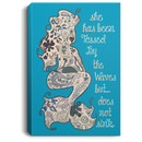 Mermaid Canvas Wall Art - She Has Been Tossed By The Waves But Does Not Sink