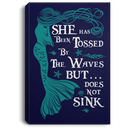 Mermaid Canvas Wall Art - She Has Been Tossed By The Waves But Does Not Sink Mermaid Lovers