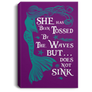 Mermaid Canvas Wall Art - She Has Been Tossed By The Waves But Does Not Sink Mermaid Lovers
