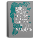 Mermaid Canvas Wall Art - She Has The Soul Of A Gypsy The Heart Of A Hippy The Spirit Of A Mermaid