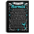 Mermaid Canvas Wall Art - Water Spell Mermaid Canvas Wall Art Decor