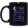 Mermaid Coffee Mug A Girl Needs Her Seaweed Before A Day Of Wrecking Ships And Drowning Men 11oz - 15oz Black Mug