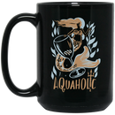 Mermaid Coffee Mug Aquaholic Mermaid In The Sea Funny Mermaid 11oz - 15oz Black Mug