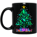 Mermaid Coffee Mug Christmas Tree Is Made Of Floating To The Star Mermaids For Christmas 11oz - 15oz Black Mug