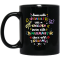 Mermaid Coffee Mug Dance With Fairies Swim With Mermaids Chase Your Dream 11oz - 15oz Black Mug