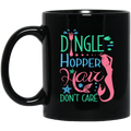 Mermaid Coffee Mug Dingle Hopper Hair Don't Care Mermaid Starfish Seashell 11oz - 15oz Black Mug