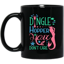 Mermaid Coffee Mug Dingle Hopper Hair Don't Care Mermaid Starfish Seashell 11oz - 15oz Black Mug
