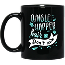 Mermaid Coffee Mug Dingle Hopper Hair Don't Care Mermaid Starfish Seashell 11oz - 15oz Black Mug