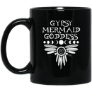 Mermaid Coffee Mug Gypsy Mermaid Goddess 11oz - 15oz Black Mug