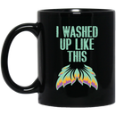 Mermaid Coffee Mug I Washed Up Like This Mermaid Scale 11oz - 15oz Black Mug