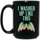 Mermaid Coffee Mug I Washed Up Like This Mermaid Scale 11oz - 15oz Black Mug