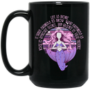 Mermaid Coffee Mug Life Is Ironic It Takes Sadness To Know What Happiness Is 11oz - 15oz Black Mug