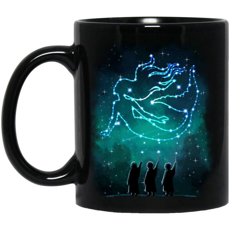 Mermaid Coffee Mug Magic Mermaid In The Stars 11oz - 15oz Black Mug