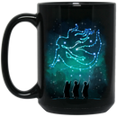 Mermaid Coffee Mug Magic Mermaid In The Stars 11oz - 15oz Black Mug