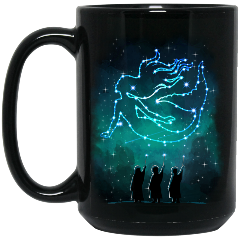 Mermaid Coffee Mug Magic Mermaid In The Stars 11oz - 15oz Black Mug