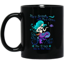 Mermaid Coffee Mug Mermaid Beauty She's Grace She'll Kick You In The Face For Mermaid Lovers 11oz - 15oz Black Mug