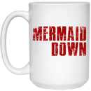 Mermaid Coffee Mug Mermaid Down 11oz - 15oz White Mug