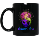 Mermaid Coffee Mug Mermaid Mom And Her Little Mermaid For Mother Day Gift 11oz - 15oz Black Mug