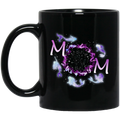 Mermaid Coffee Mug Mermaid Mom Mermom Mother's Day Mermaids Party Purple 11oz - 15oz Black Mug